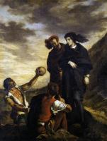 Delacroix, Eugene - Hamlet and Horatio in the Graveyard